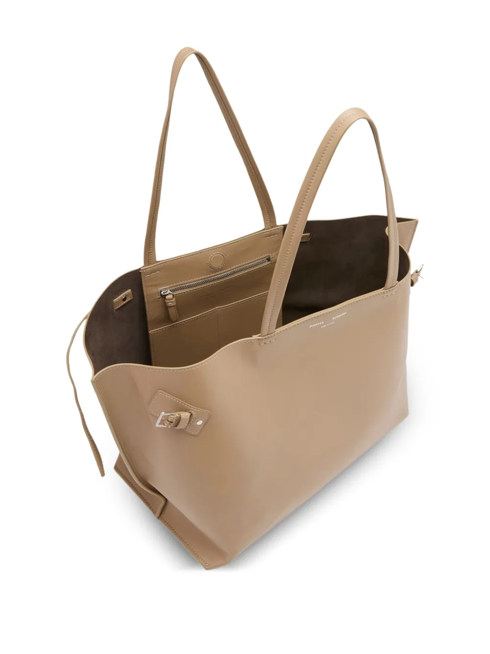 Proenza Schouler Days Carryall buckle-detail calfskin tote bag Beige
