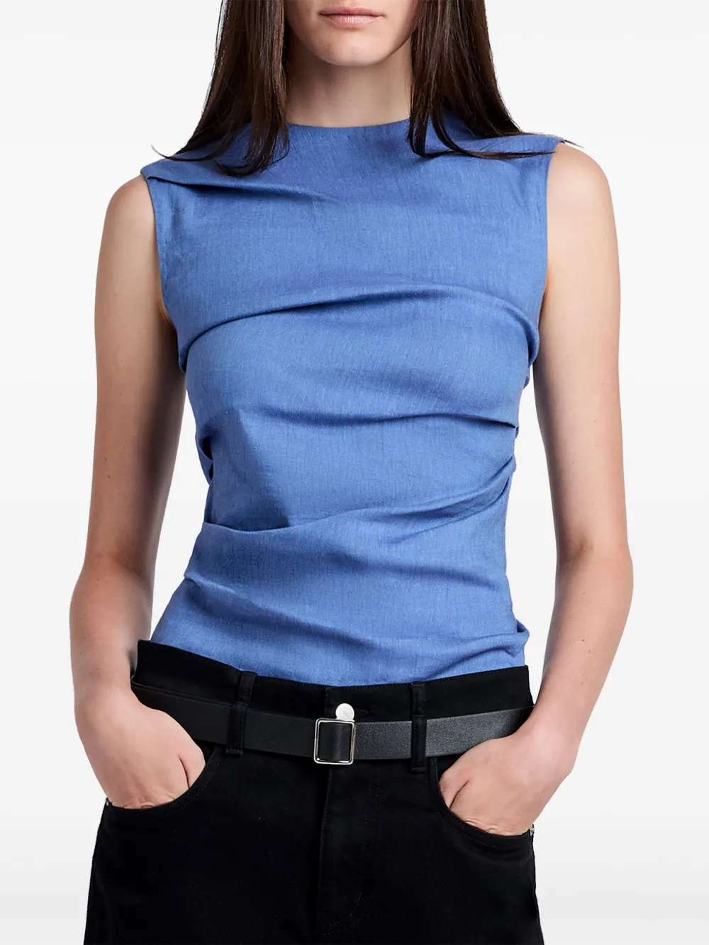 Shop Proenza Schouler White Label Anoushka Tank Top In Blue