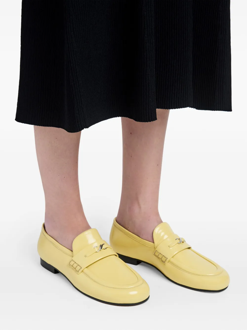 Proenza Schouler Leren loafers Geel