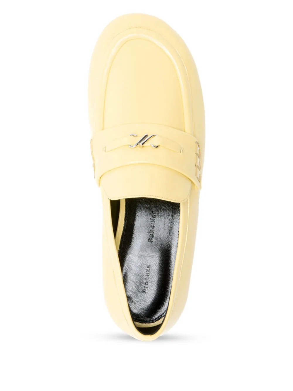 Proenza Schouler Leren loafers Geel