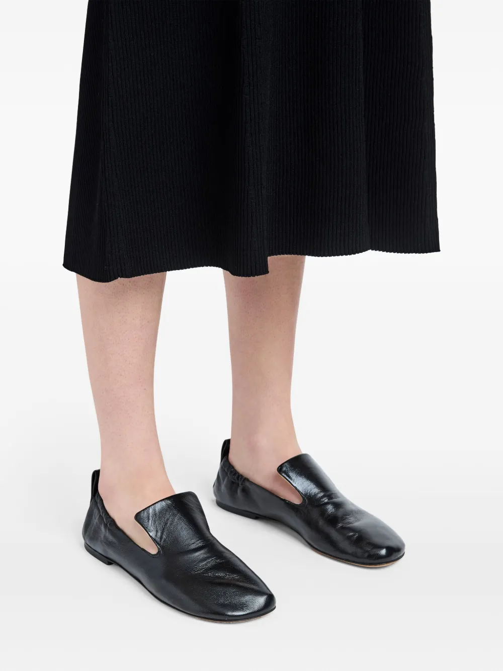 Proenza Schouler glove ruched loafers Black