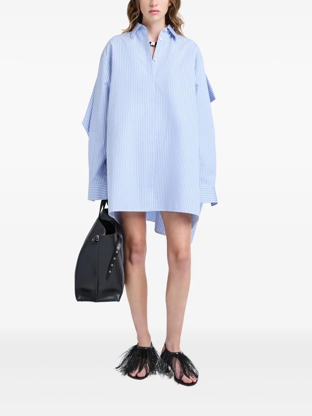 Proenza Schouler Isla mini-jurk - Blauw