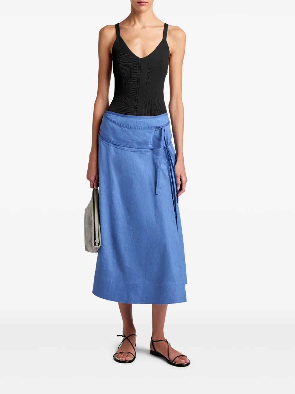 Proenza Schouler White Label Jovie skirt - Blauw