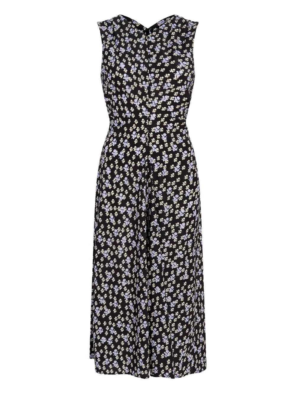 Proenza Schouler Ella floral-print sleeveless midi dress Zwart