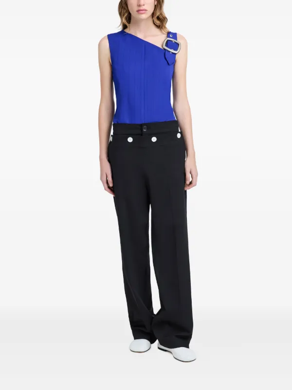 Proenza Schouler Marin トップ | ブルー | FARFETCH JP