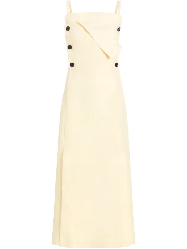 princess polly baby blue dress Proenza Schouler Crushed Satin Shift Midi-Dress main image 1