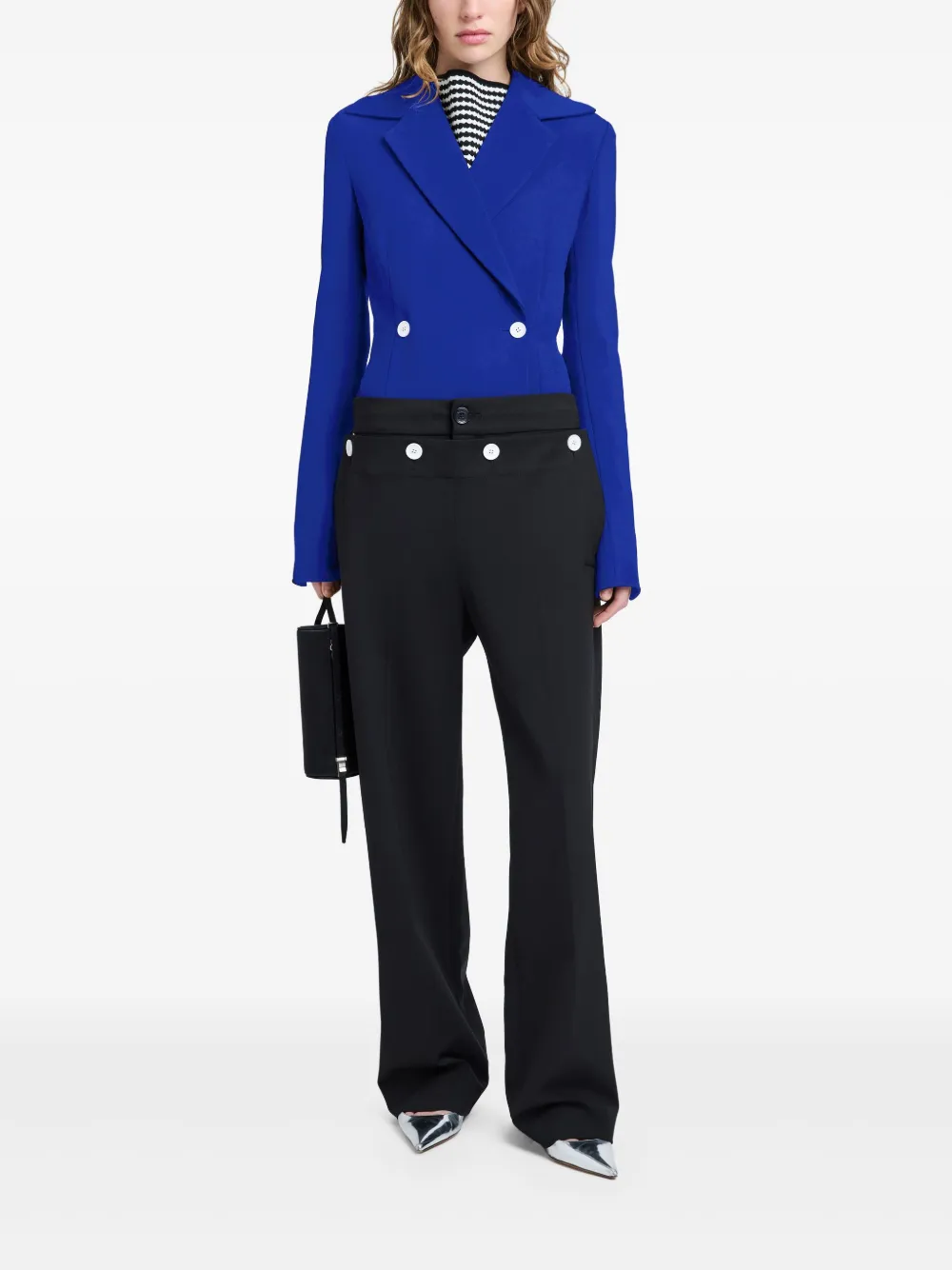 Proenza Schouler Blazer met dubbele rij knopen - Blauw