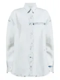 Proenza Schouler Kruger bleach-effect denim shirt - Blue
