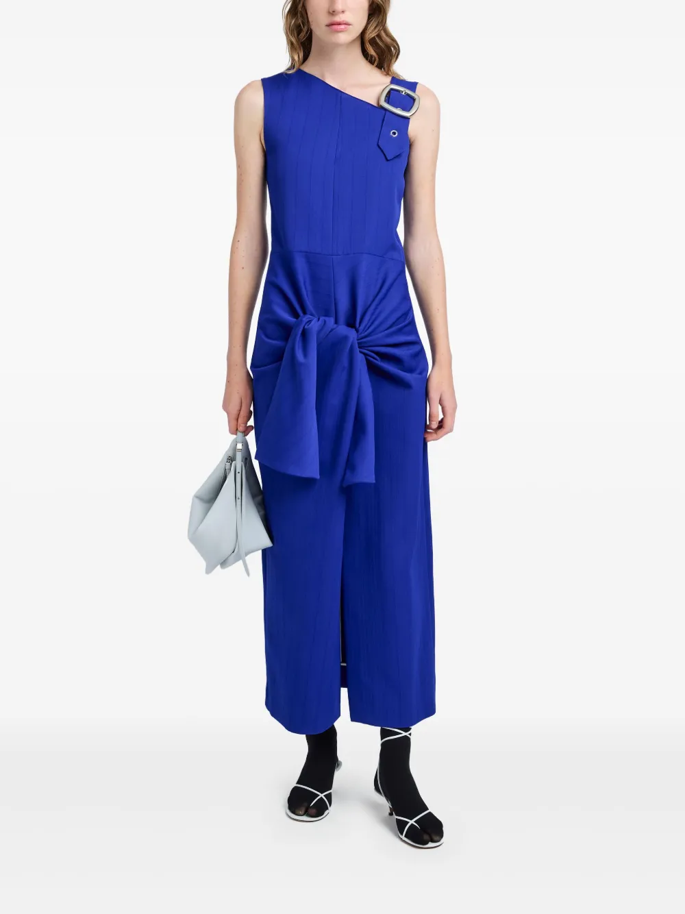 Proenza Schouler Jackie midi-jurk - Blauw