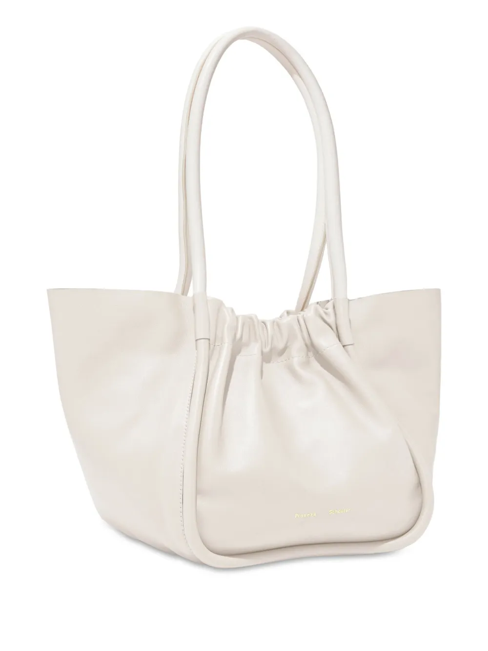 Proenza Schouler Grote shopper met ruches Wit
