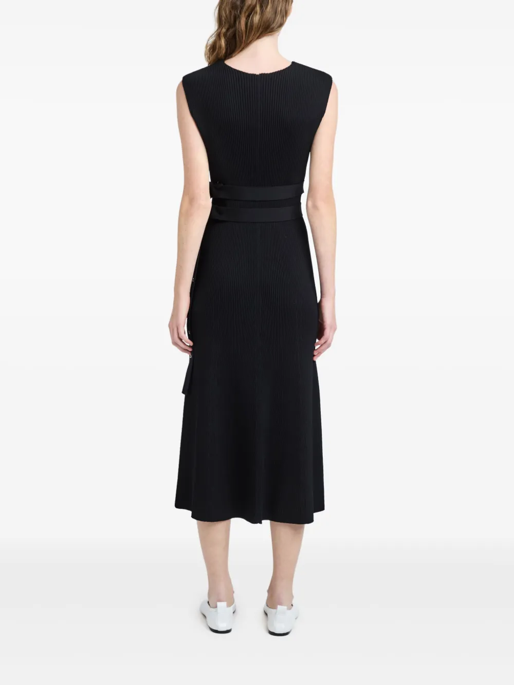 Shop Proenza Schouler Madeline Midi Dress In Black