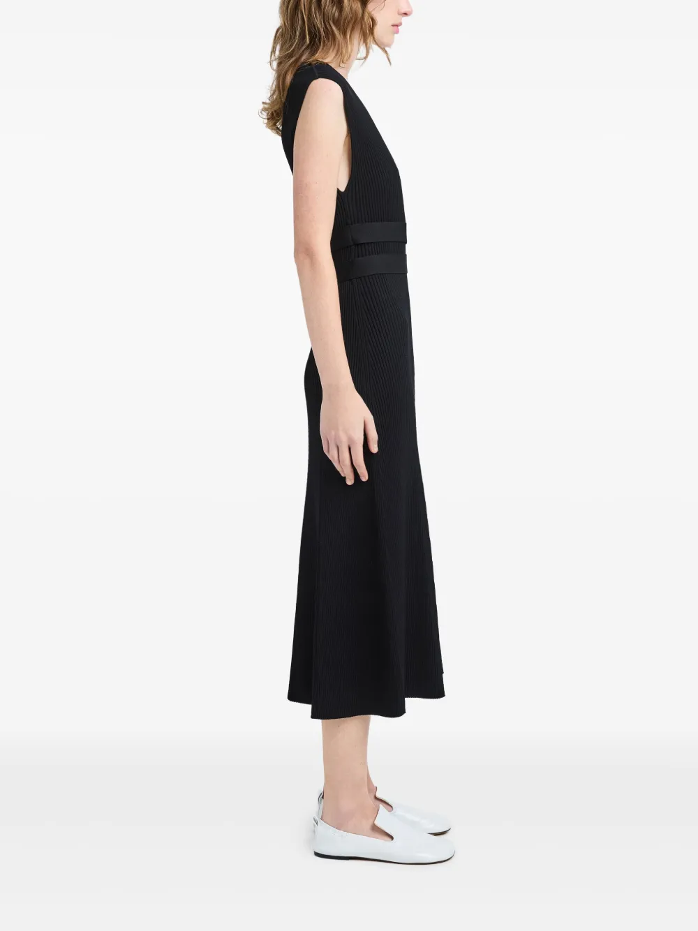 Shop Proenza Schouler Madeline Midi Dress In Black