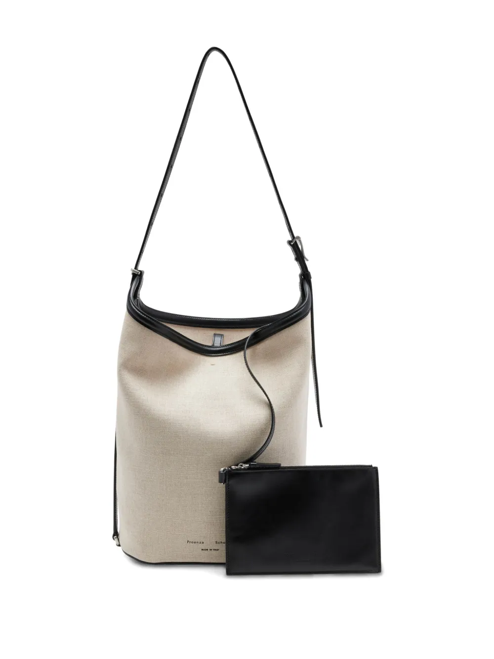 Proenza Schouler Brant Linen Bucket Bag In Neutrals