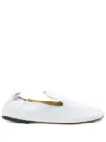 Proenza Schouler ruched leather loafers - White