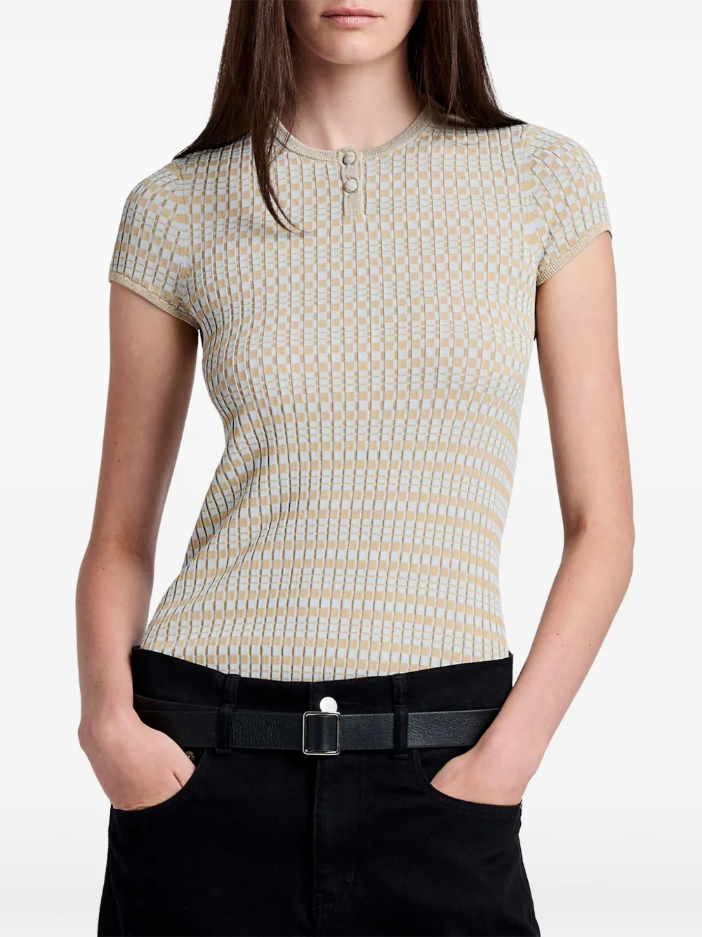 Proenza Schouler White Label Shelle gebreide top Beige