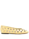 Proenza Schouler metal-eyelet detailing ballerinas - Yellow