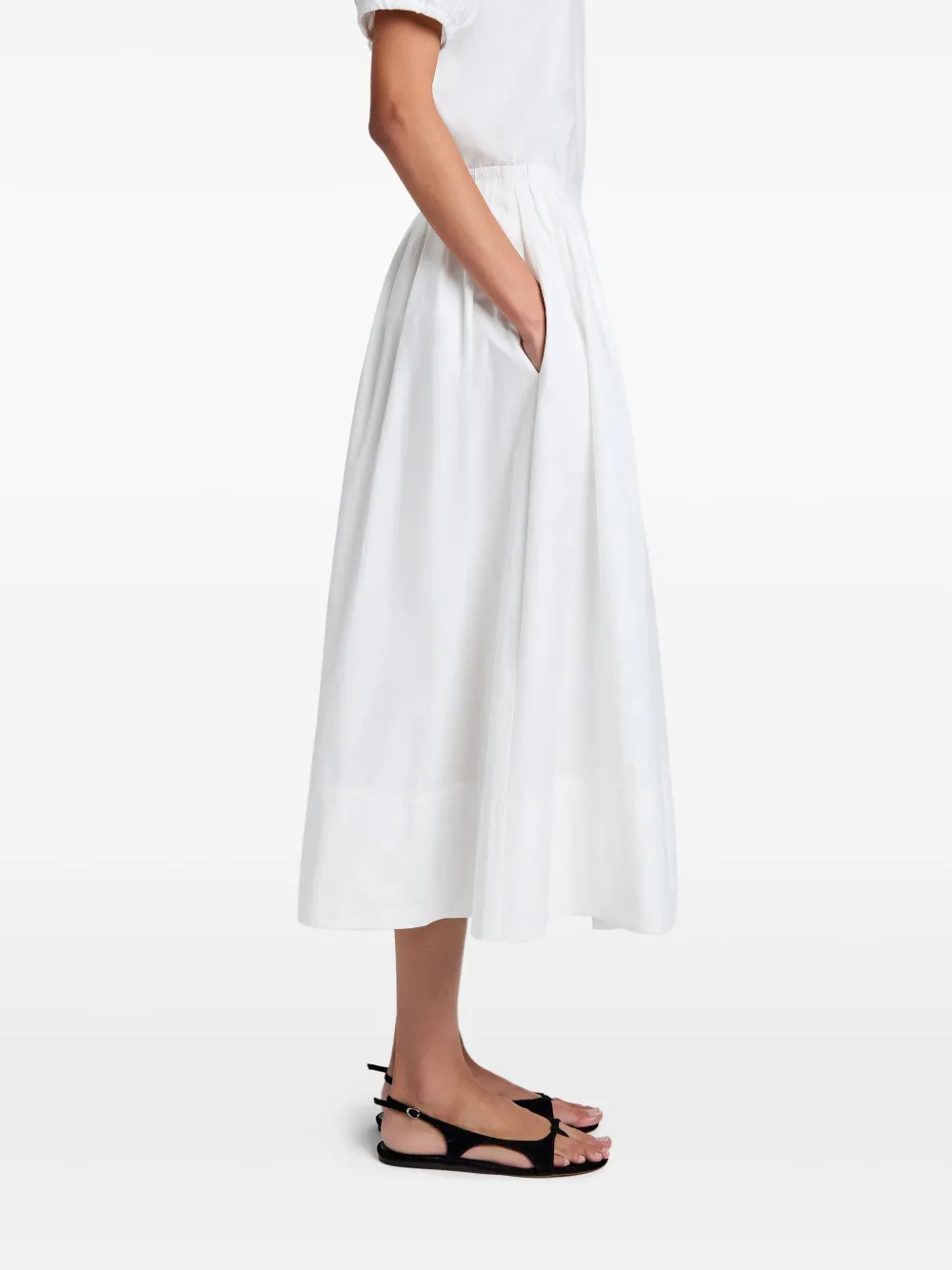 Proenza Schouler White Label Austin Midi Dress In White