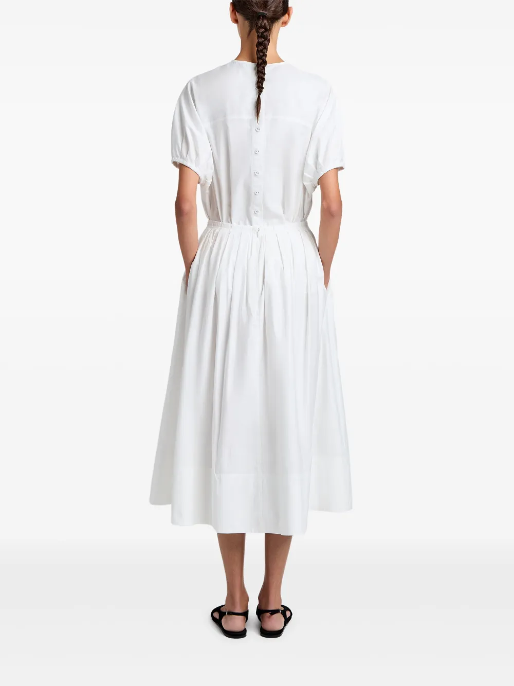 Proenza Schouler White Label Austin Midi Dress In White