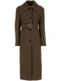 Jil Sander belted coat - Brown