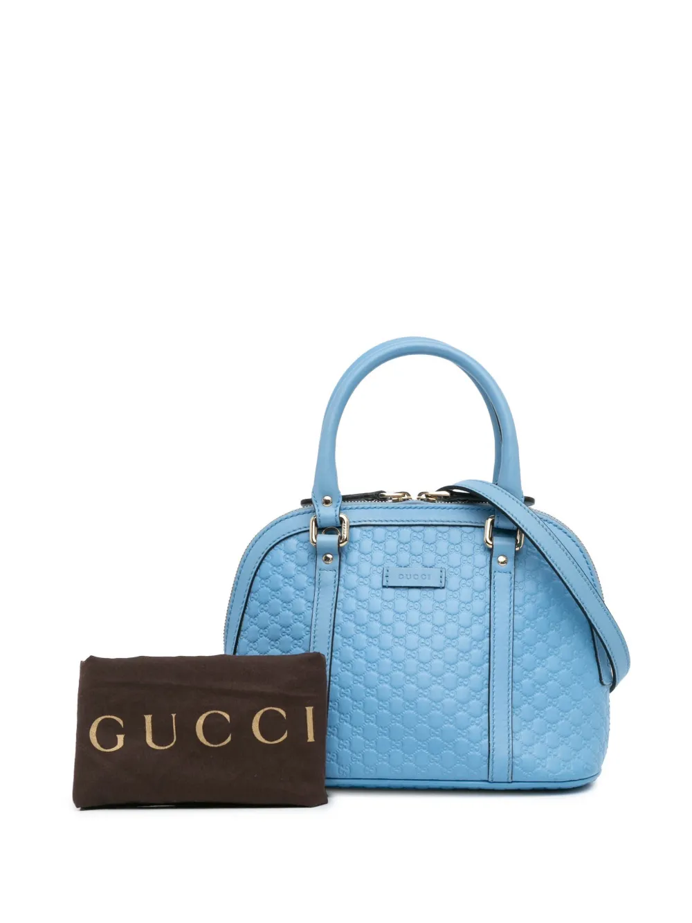 Gucci Pre-Owned 2016-2024 Mini Microguccissima Dome satchel - Blauw