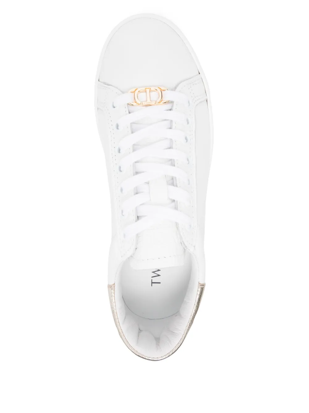 TWINSET logo-plaque sneakers White