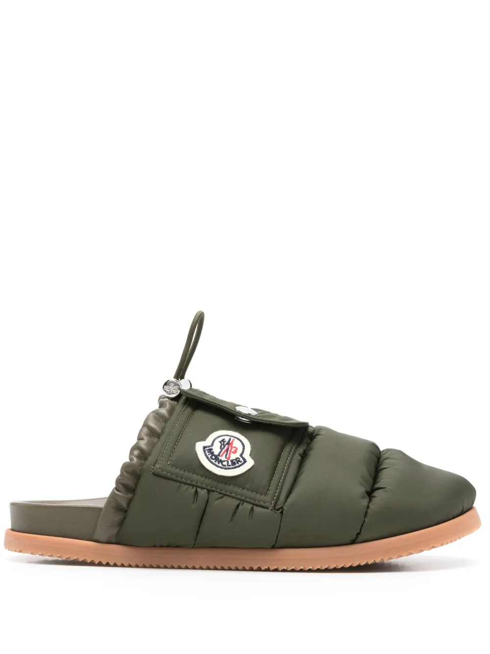 Moncler Mon Pocket slippers Green