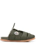 Moncler Mon Pocket slippers - Green