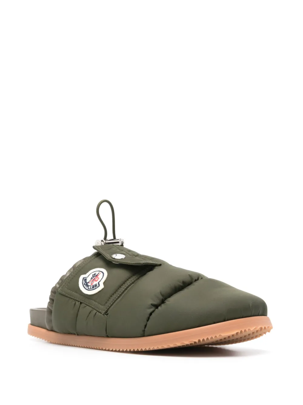 Moncler Mon Pocket slippers Green