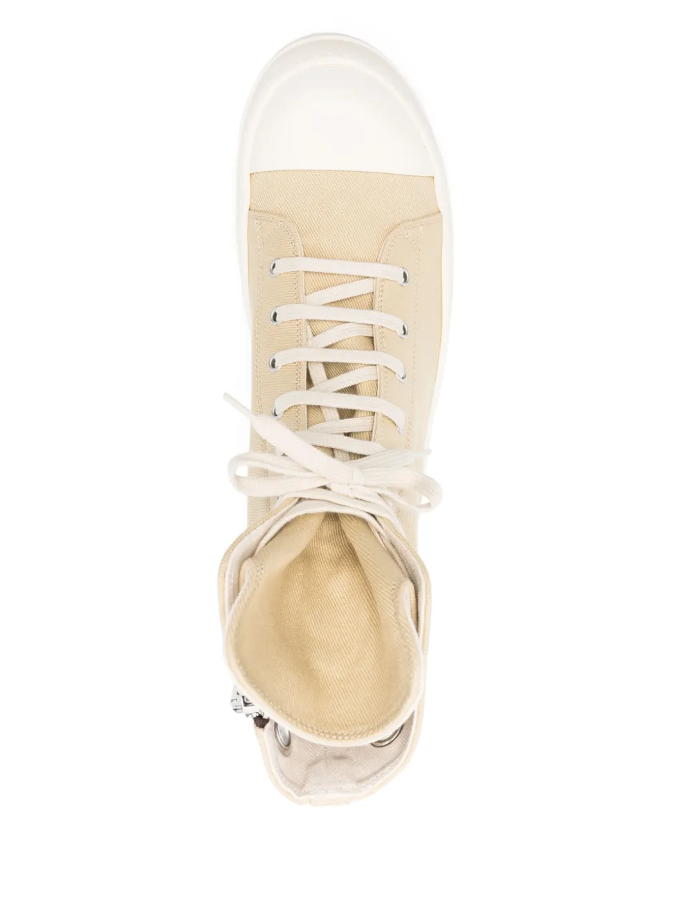 Rick Owens DRKSHDW Sneakers met ringlets Beige