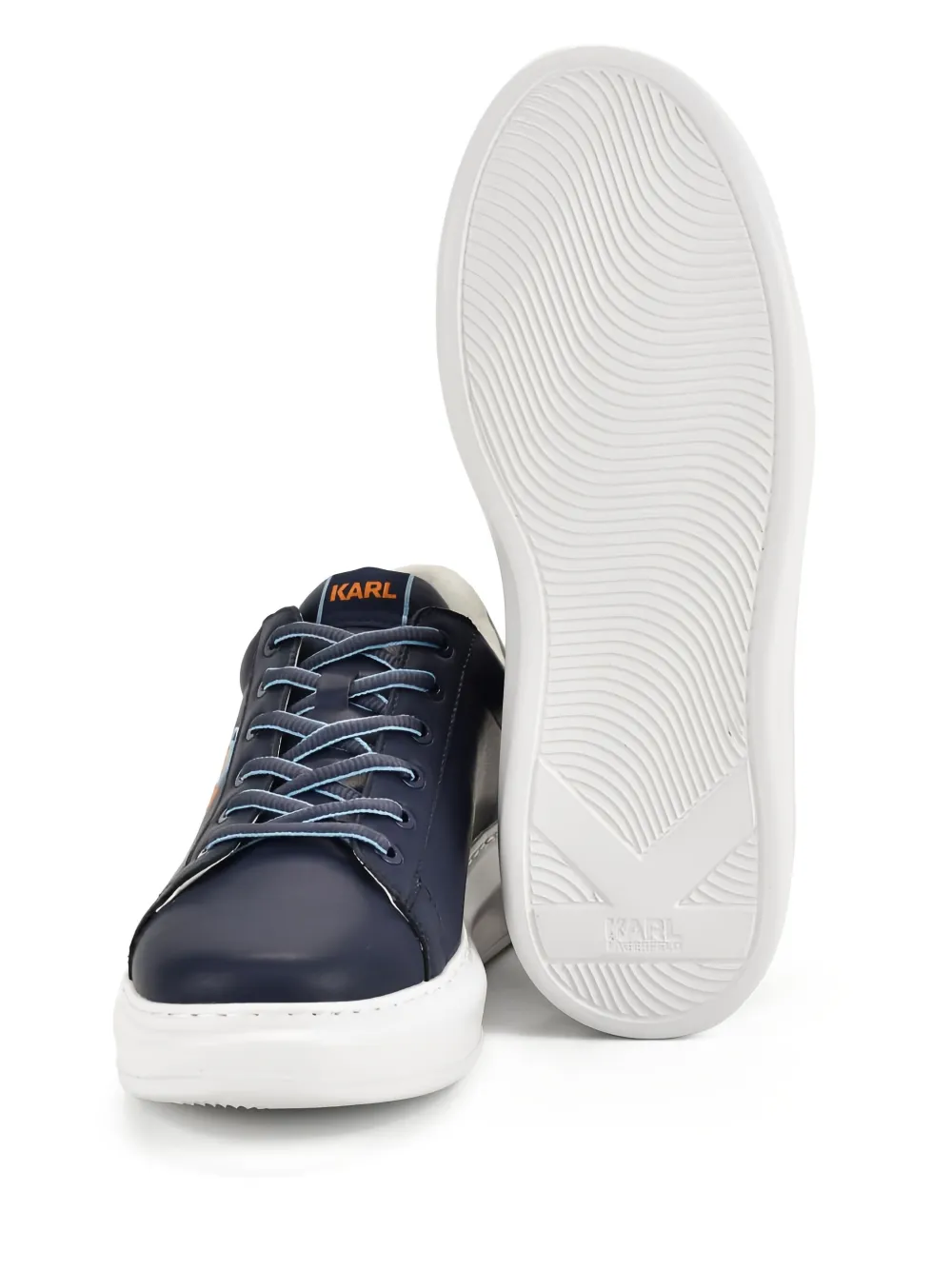 Karl Lagerfeld logo-embroidered sneakers Blue