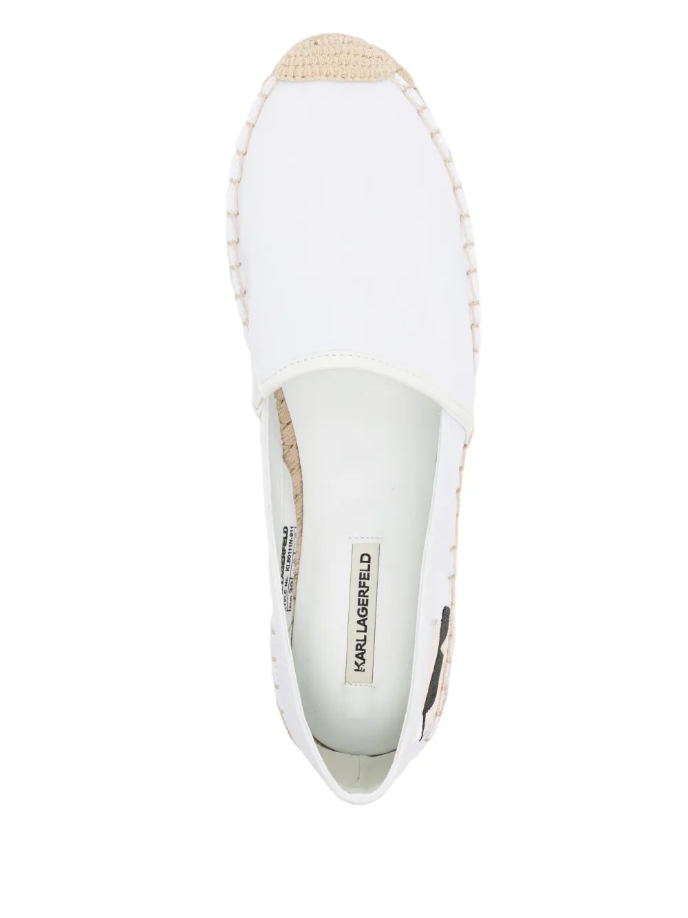 Karl Lagerfeld Kamani espadrilles White