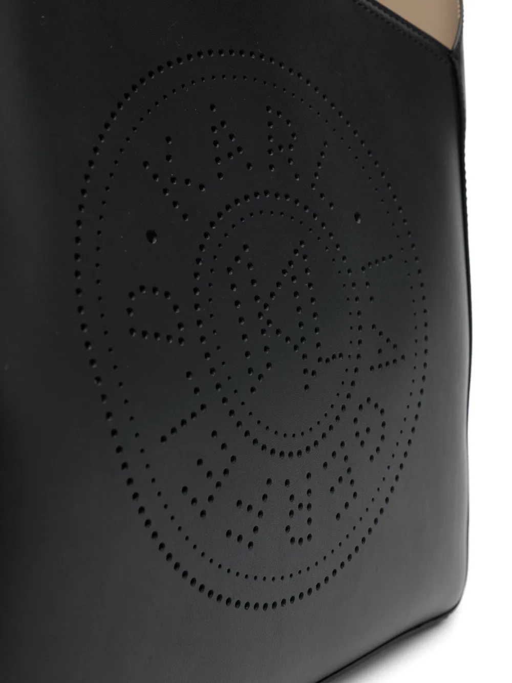 Karl Lagerfeld Large Perforated Tote Bag In Black