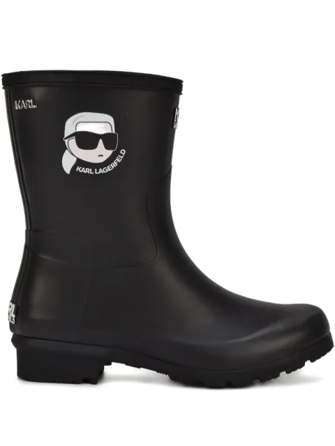 Karl Lagerfeld Kalosh NFT logo-detail boots
