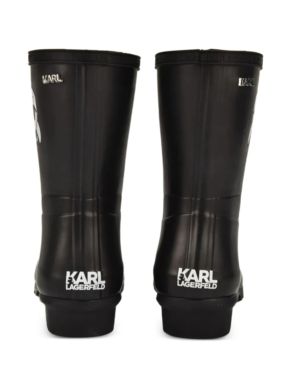 Karl Lagerfeld Kalosh NFT logo-detail boots Black