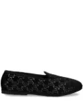 Karl Lagerfeld monogram slip-on slippers - Black