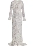 ILTA all-over embroidered dress - White