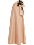 Bernadette floral-embroidered maxi dress - Neutrals