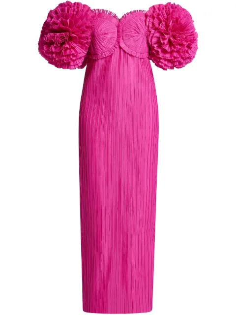 Aje vestido con detalles de volantes