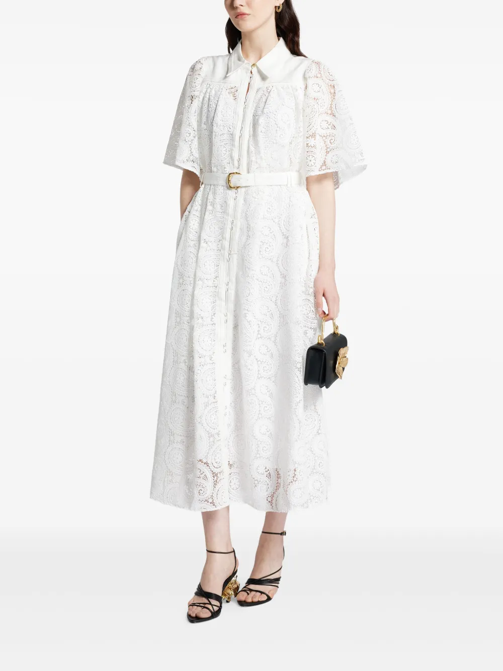 Aje lace-detailing midi dress - Wit