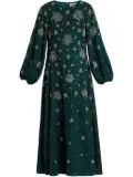 ILTA poet-sleeve dress - Green
