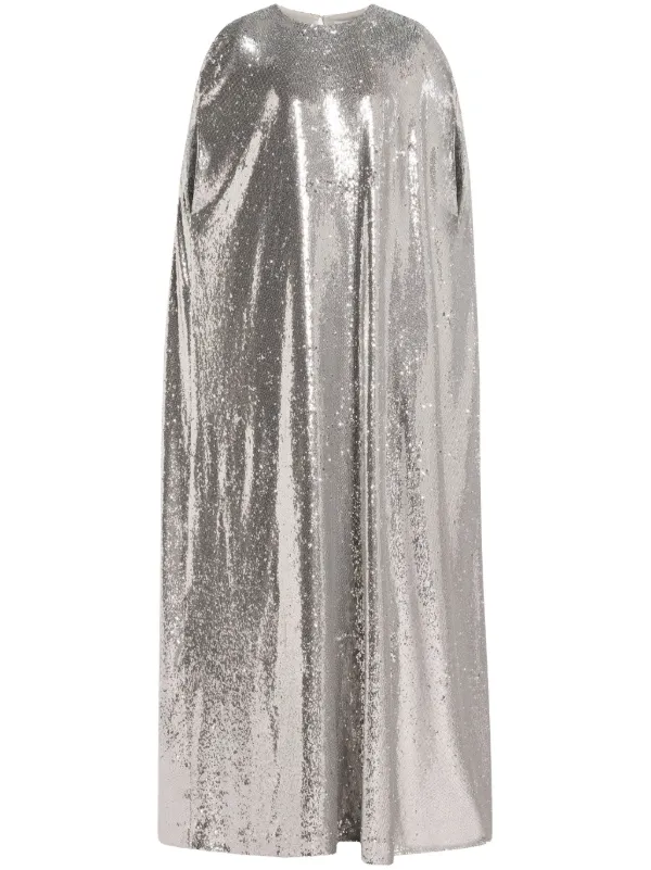 Bernadette Sequin Dress in Silver