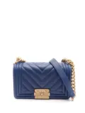 CHANEL Pre-Owned 2018 small Boy Chanel shoulder bag - Blue