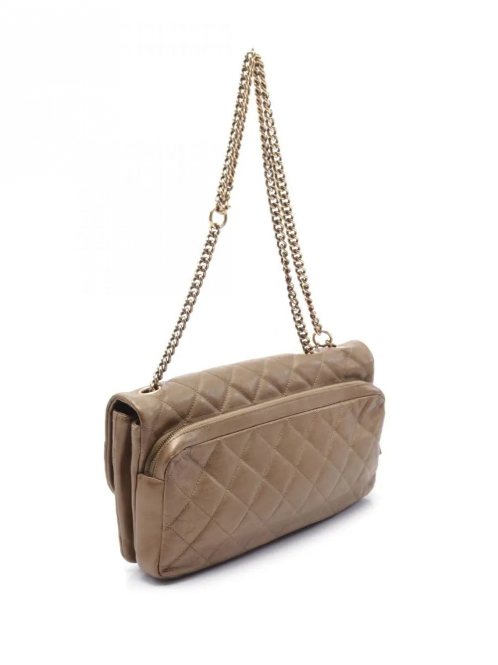 CHANEL Pre-Owned 2012-2013 Flap shoulder bag - Bruin