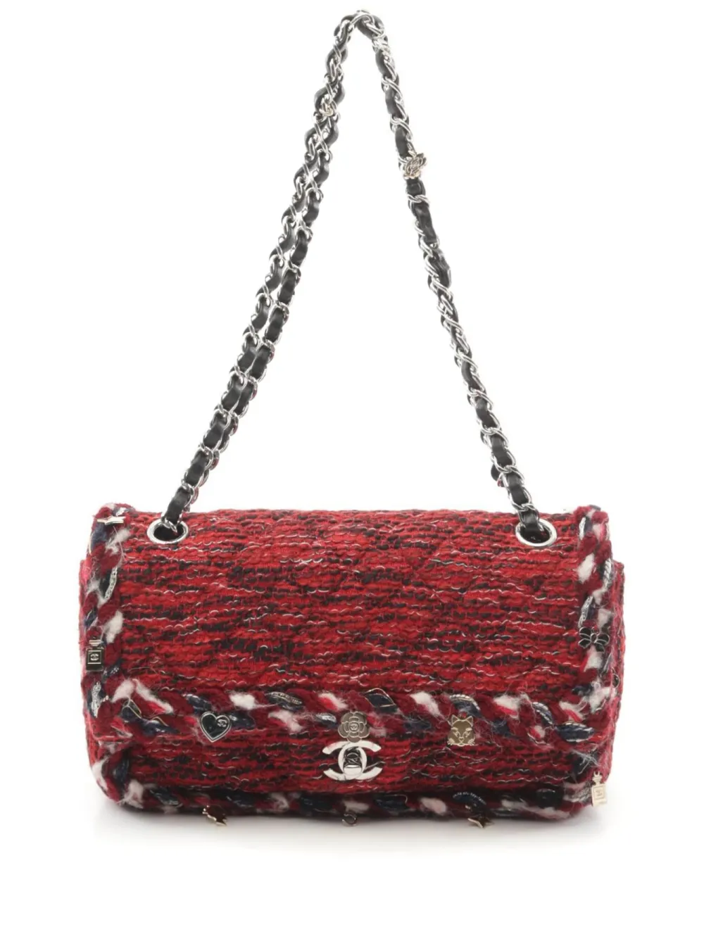 CHANEL Pre-Owned 2017-2018 Double Flap shoulder bag | Red | Image 1
