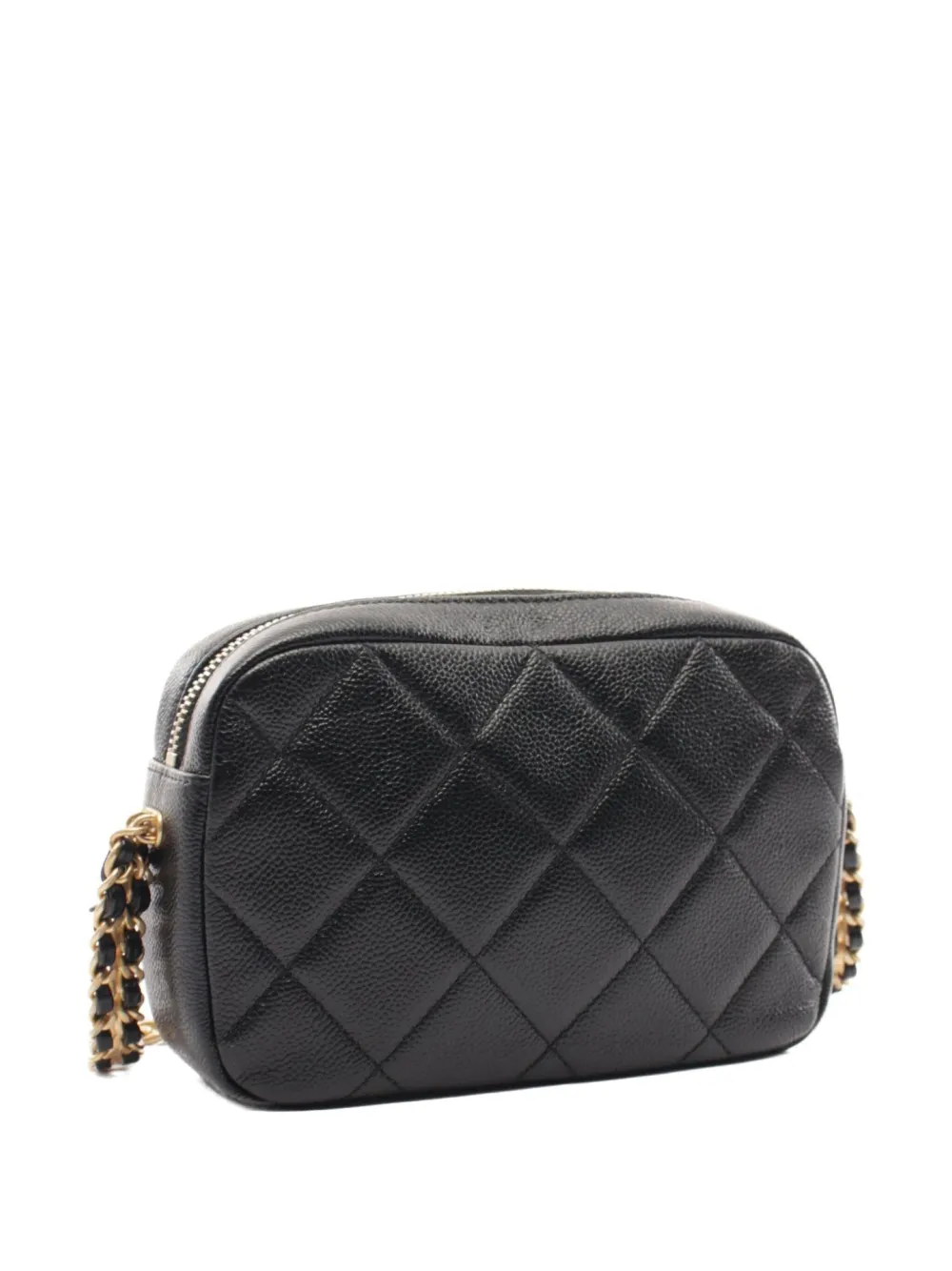 CHANEL Pre-Owned 2021 CC diamond-quilted shoulder bag - Zwart