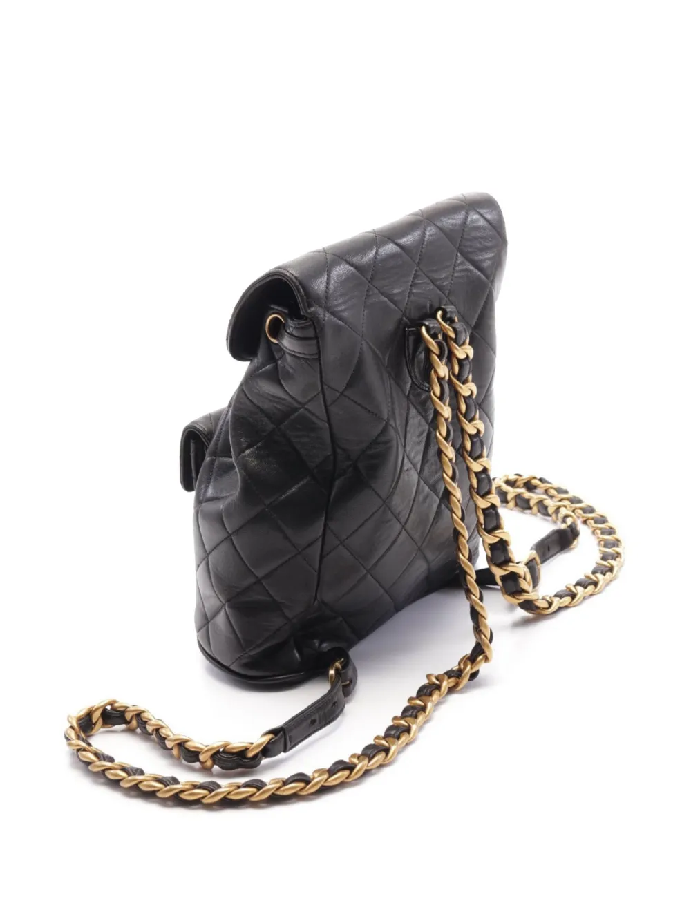 CHANEL Pre-Owned 1994-1996 matelassé backpack - Zwart