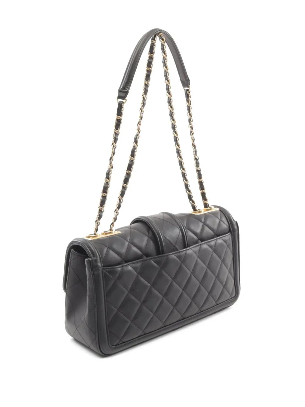 CHANEL Pre-Owned 2014-2015 matelassé shoulder bag - Zwart