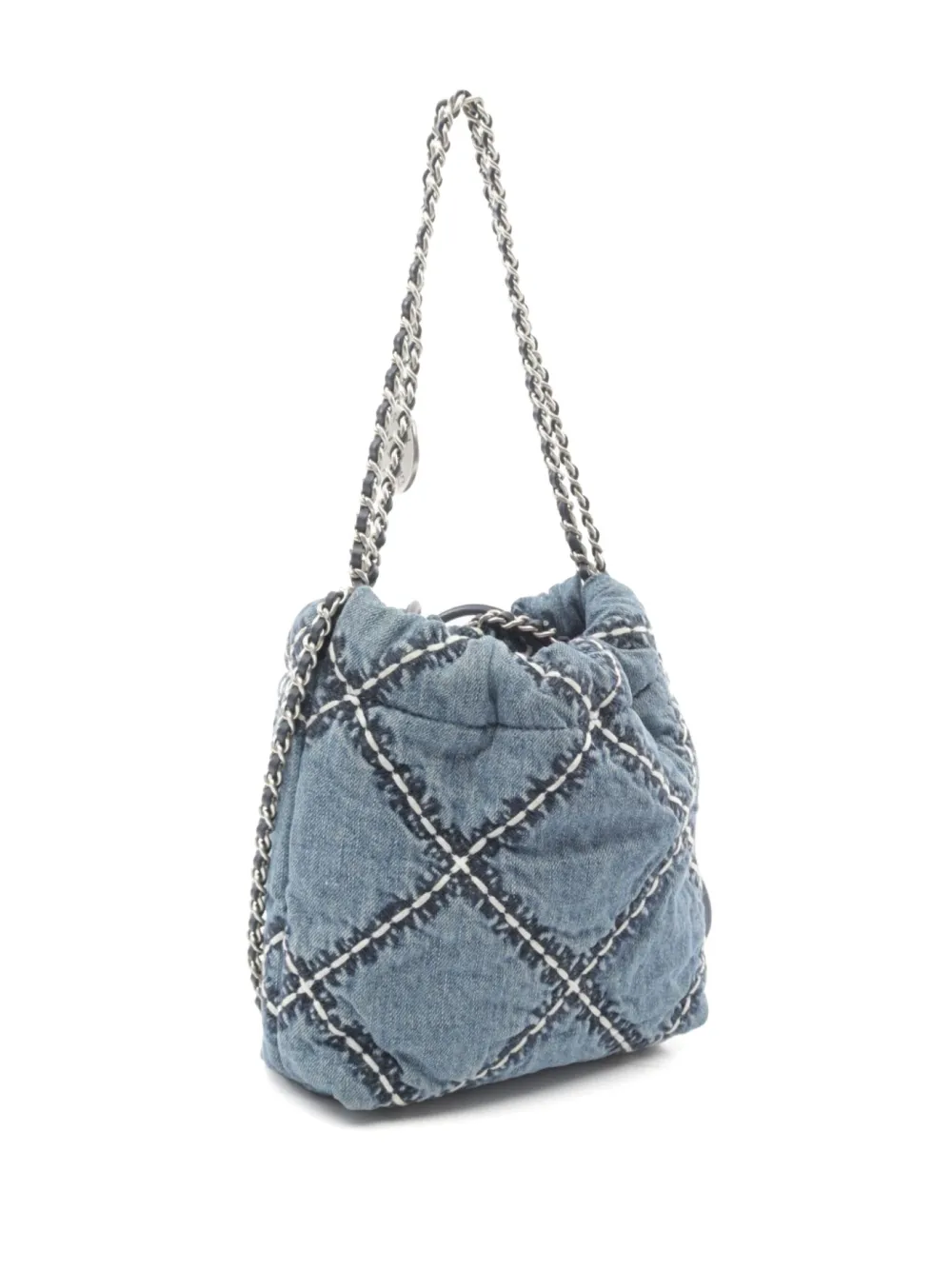 CHANEL Pre-Owned 2021's mini 22 shoulder bag - Blauw