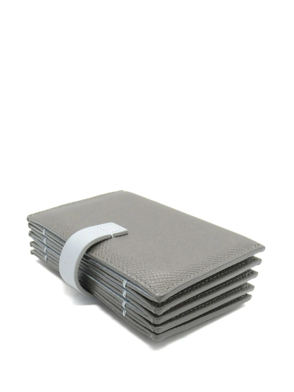 Pre-owned Celine 2010s Leather Wallet In Grey