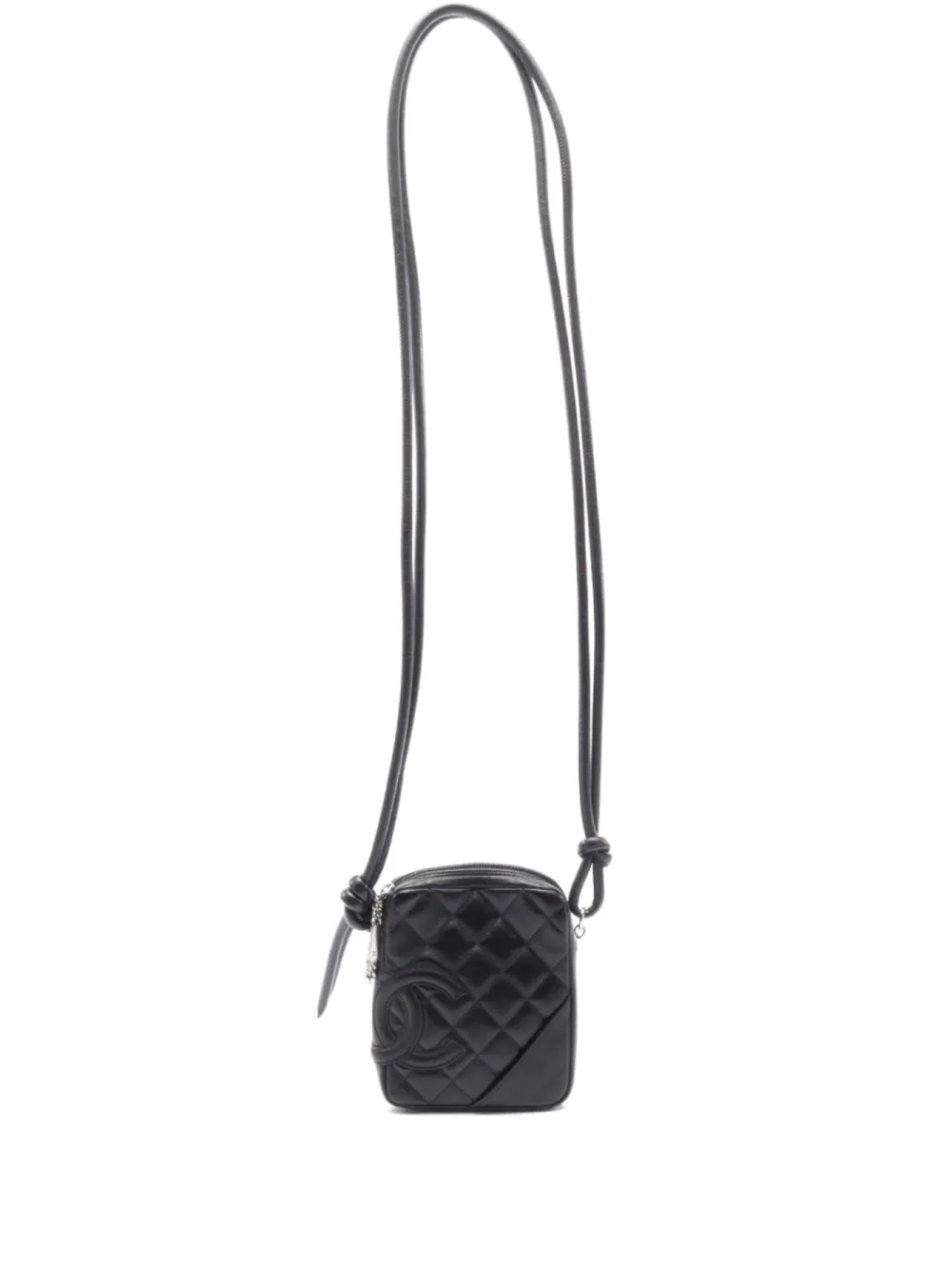 CHANEL Pre-Owned 2003-2004 カンボン ショルダーバッグ - ブラック CHANEL Pre-Owned 2003-2004 カンボン ショルダーバッグ - ブラック
